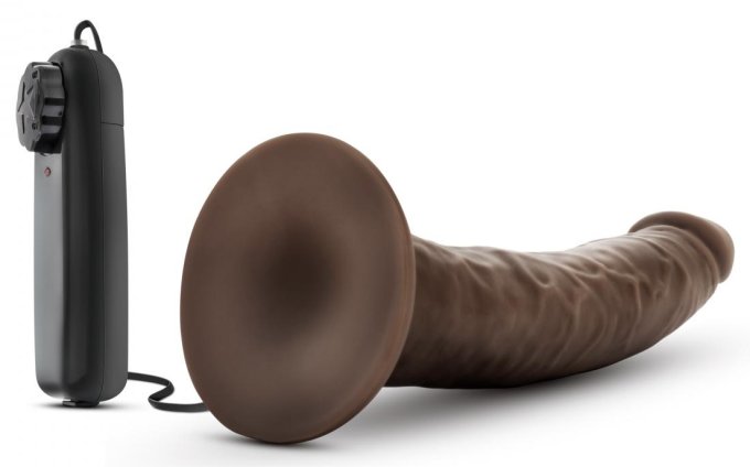 Gode vibrant Dr Dave Dr Skin 18 x 4cm Marron