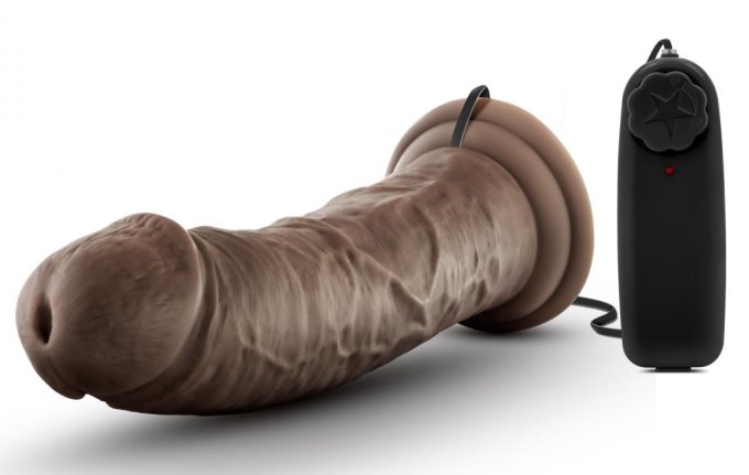 Gode vibrant Dr Joe Dr Skin 19 x 4.7cm Marron