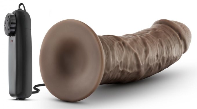 Gode vibrant Dr Joe Dr Skin 19 x 4.7cm Marron