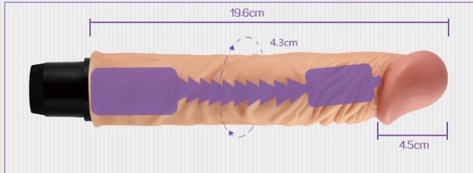 Gode vibrant Real Flexi 19 x 4cm Chair