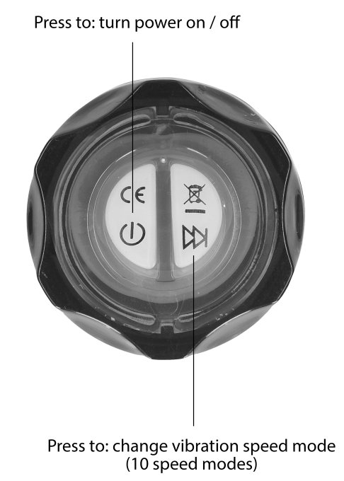 Gode vibrant Realistic Up 20 x 4.6cm