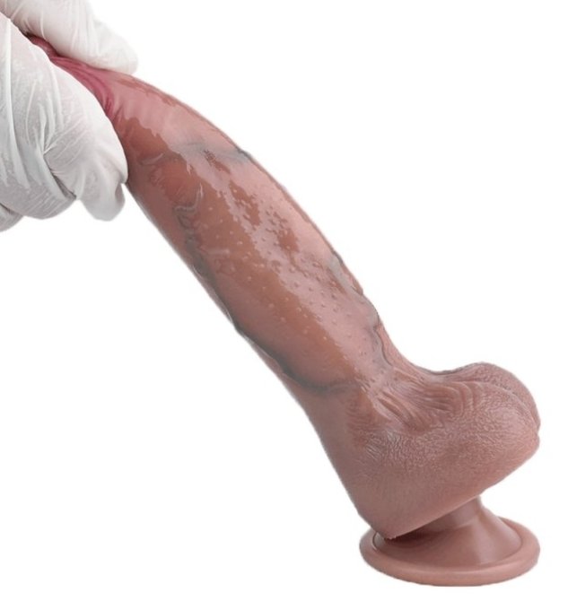 Gode Vibrant Skinnier Mario 14 x 4.6cm Marron