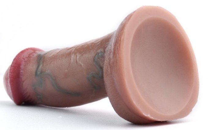 Gode Vibrant Skinnier Ugo 12.5 x 4.5 cm Marron