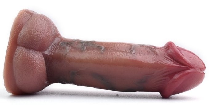 Gode Vibrant Skinnier Ugo 12.5 x 4.5 cm Marron