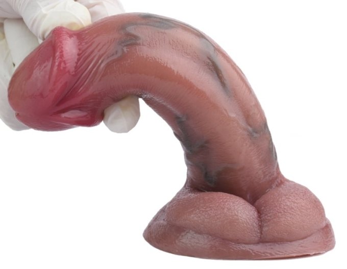 Gode Vibrant Skinnier Ugo 12.5 x 4.5 cm Marron