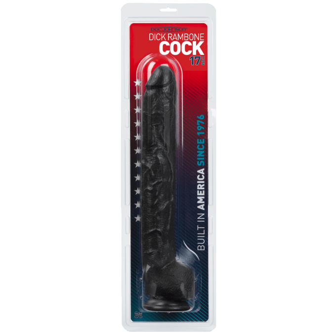 Gode XXL Dick Rambone 34 x 6.4 cm Noir