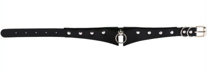 Collier GOTHIC RING Noir