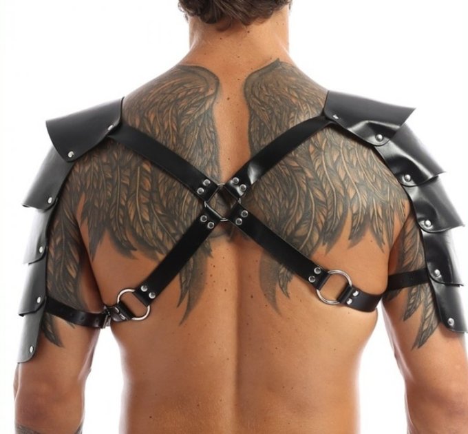 Harnais avec Épaules Armors Simili noir