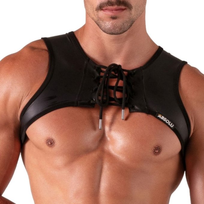 Harnais avec lacets Bondage Noir