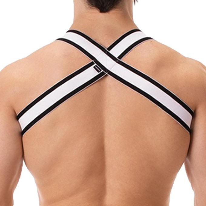 Harnais élastique Bottom Noir-Blanc