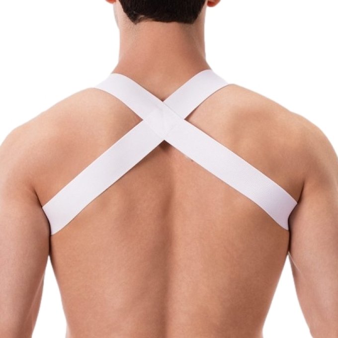 Harnais élastique Leonsh Blanc