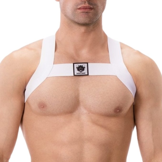 Harnais élastique Leonsh Blanc