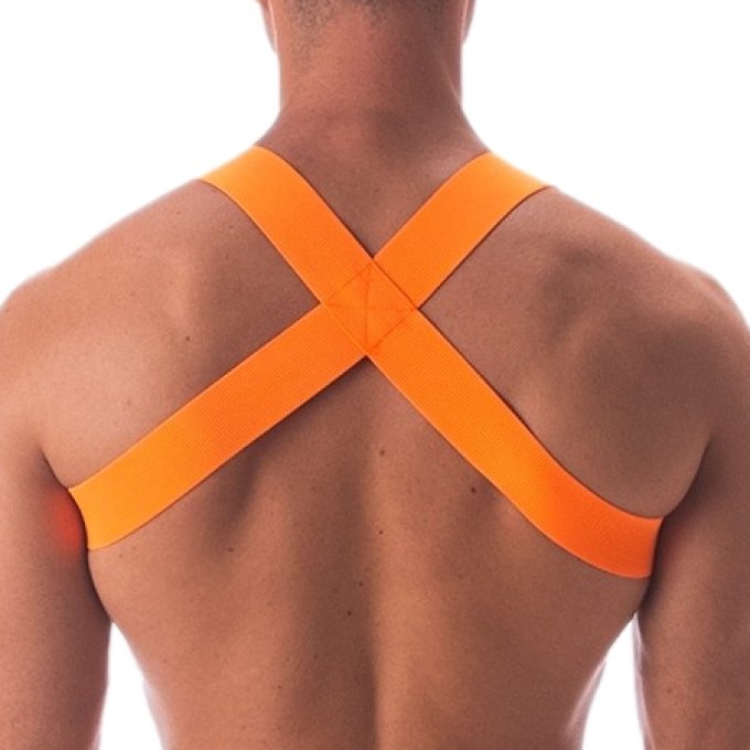 Harnais élastique Leonsh Orange Neon