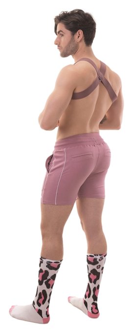 Harnais élastique Matt Pop Rose