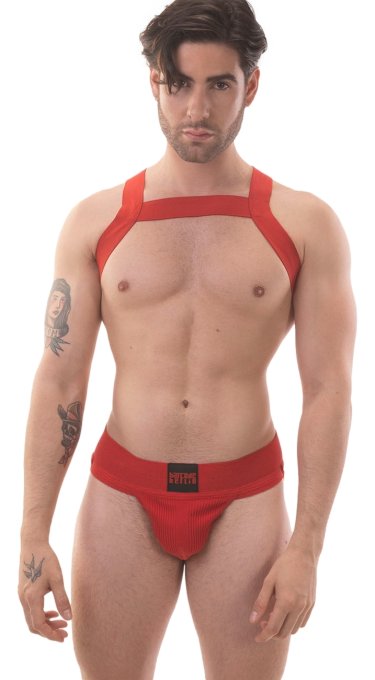 Harnais élastique Matt Pop Rouge