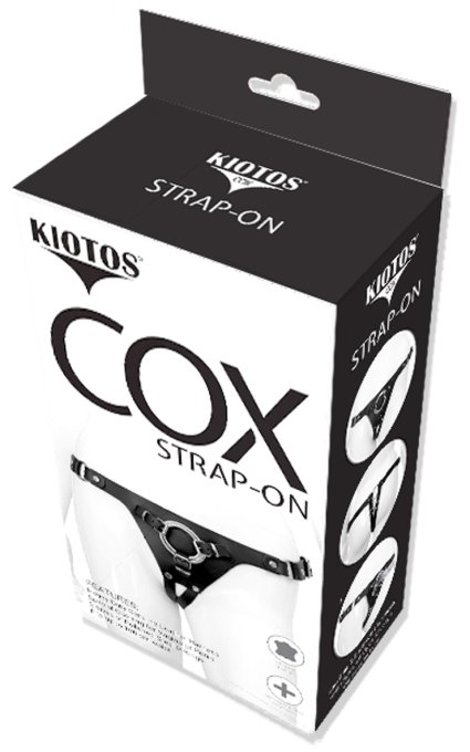 Harnais en cuir Strap On Cox pour gode ceinture