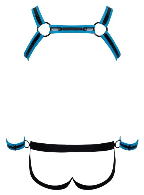 Harnais Jock Oulys Noir-Bleu