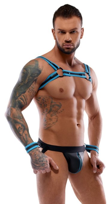 Harnais Jock Oulys Noir-Bleu