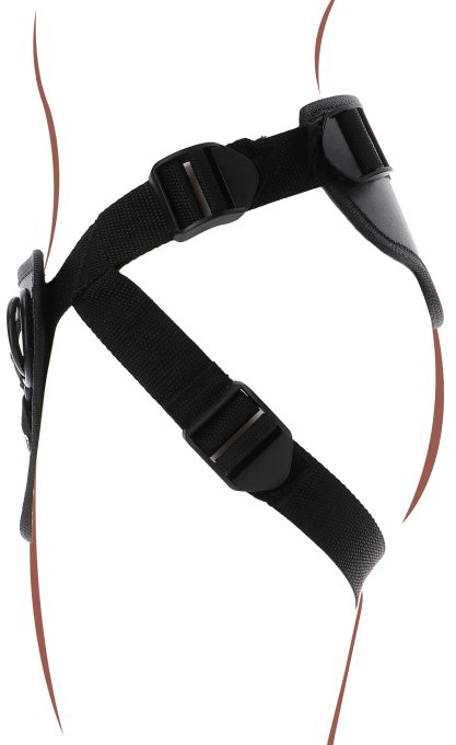 Harnais pour Gode ceinture Strap-On Deluxe Get Real Noir
