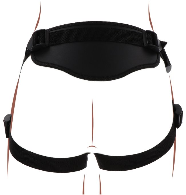 Harnais pour Gode ceinture Strap-On Deluxe Get Real Noir