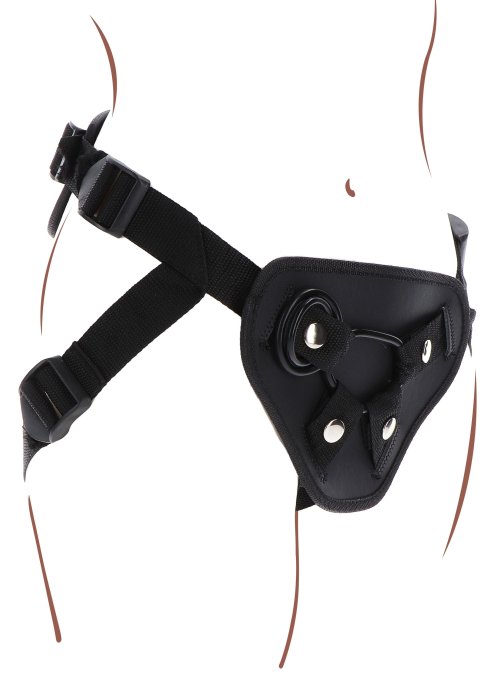 Harnais pour Gode ceinture Strap-On Deluxe Get Real Noir