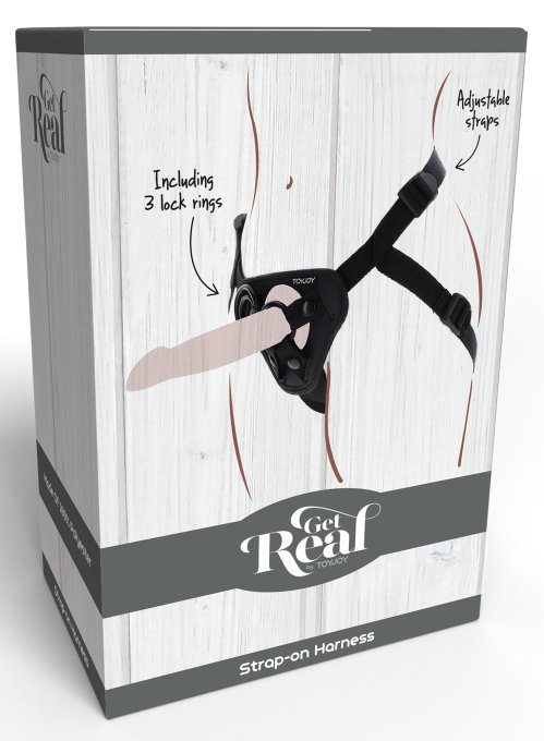 Harnais pour Gode ceinture Strap-On Get Real Noir