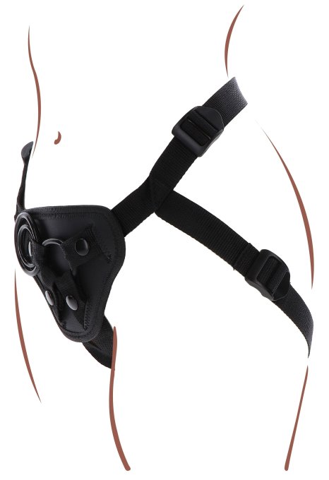 Harnais pour Gode ceinture Strap-On Get Real Noir