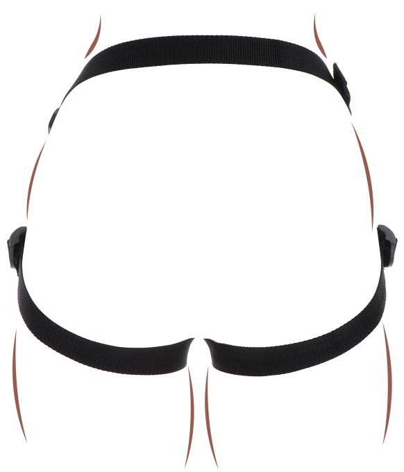 Harnais pour Gode ceinture Strap-On Get Real Noir