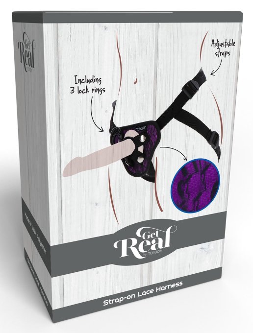 Harnais pour Gode ceinture Strap-On Get Real Violet