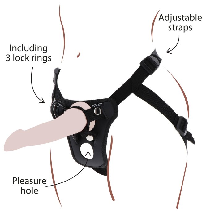Harnais pour Gode-ceinture Strap-On Pleasure