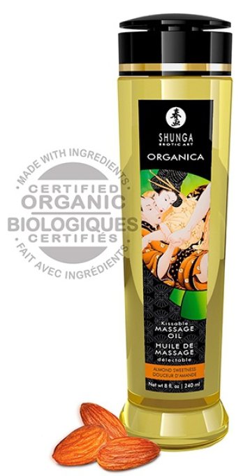 Huile de massage Bio Kissable Amande douce 240mL