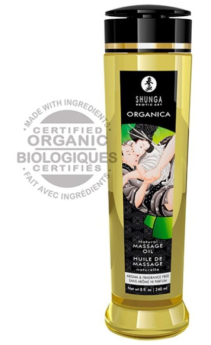 Huile de massage Bio Natural Sans Parfum 240mL