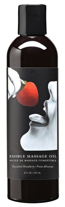 Huile de massage comestible FRAISE 237ml