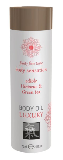 Huile de massage Comestible - HIBISCUS et THÉ VERT 75ml