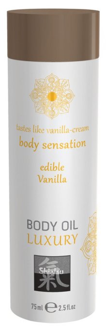 Huile de massage Comestible - VANILLE 75ml