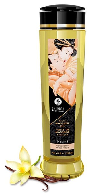 Huile de massage Desire Vanille fétiche 240mL