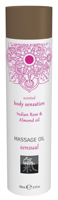 Huile de massage Erotic Rose et Amande 100mL