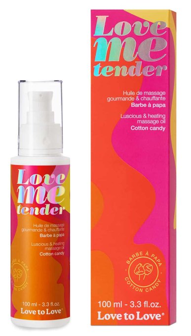 Huile de massage Love Me Tender Barbe à papa 100ml