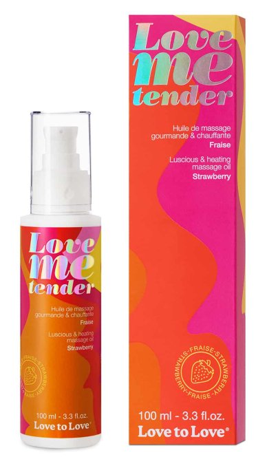 Huile de massage Love Me Tender Fraise 100ml