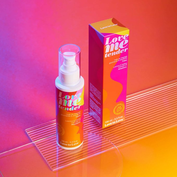 Huile de massage Love Me Tender Fraise 100ml