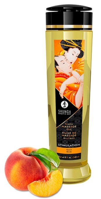Huile de massage Stimulation Pêche 240mL