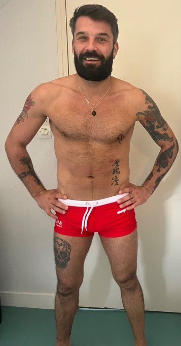 maillot de bain rouge