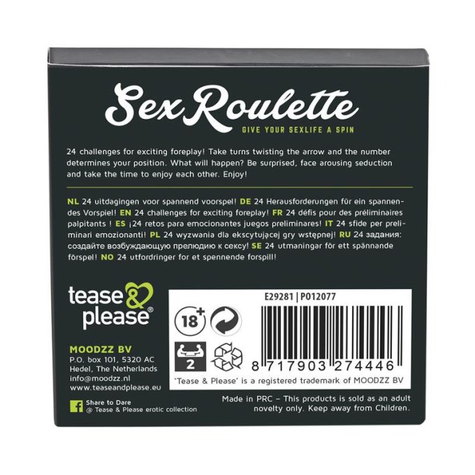 Jeu Sex Roulette Foreplay