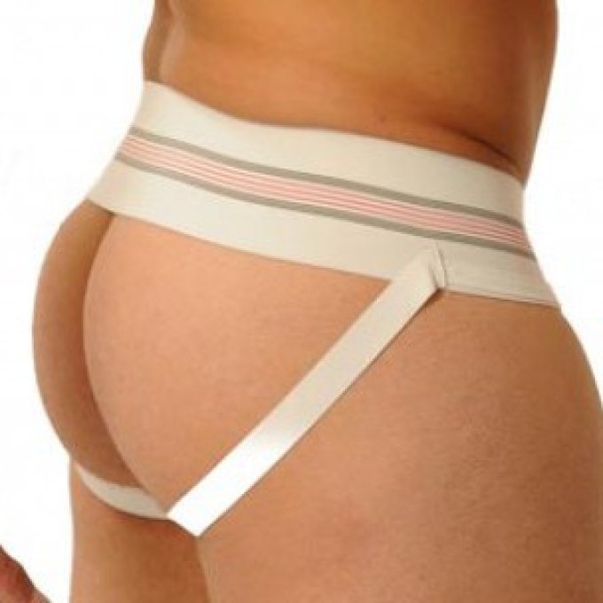 Jockstrap Fist Large Bande Blanc