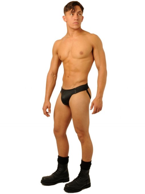 Jockstrap Fist Leather Noir