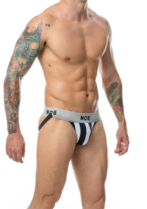 Jockstrap Mob Classic Blanc-Noir