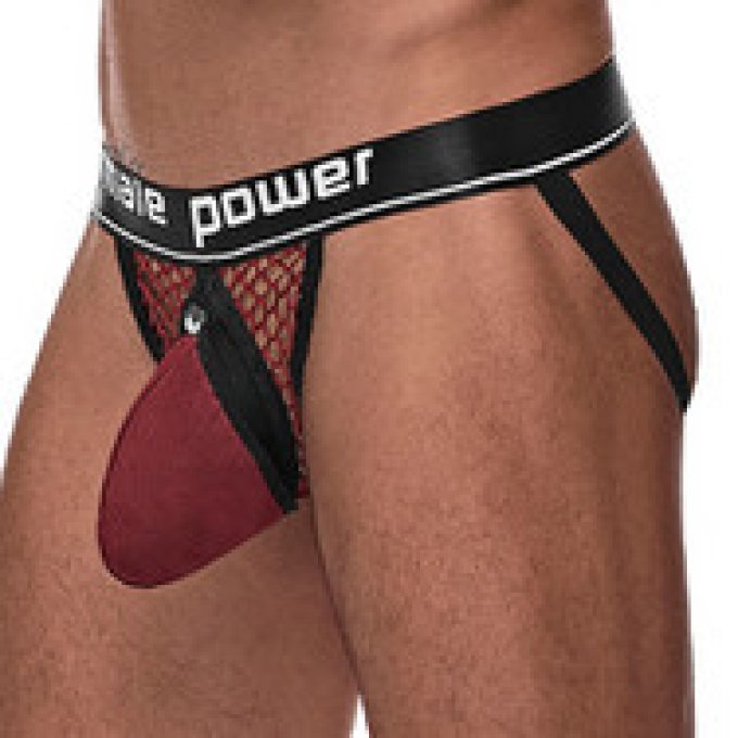 Jockstrap Résille Ring & Jock Bordeaux