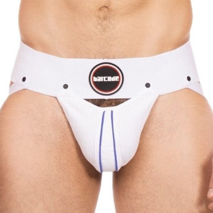 Jockstrap Rokk Blanc-Bleu