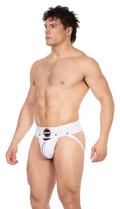 Jockstrap Rokk Blanc-Bleu