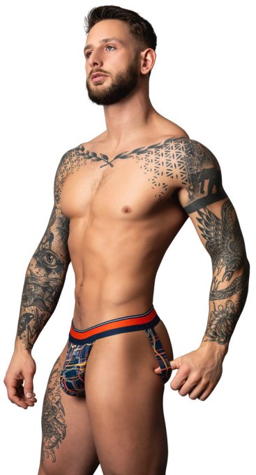 Jockstrap Soo Cumfy Bleu marine-Rouge